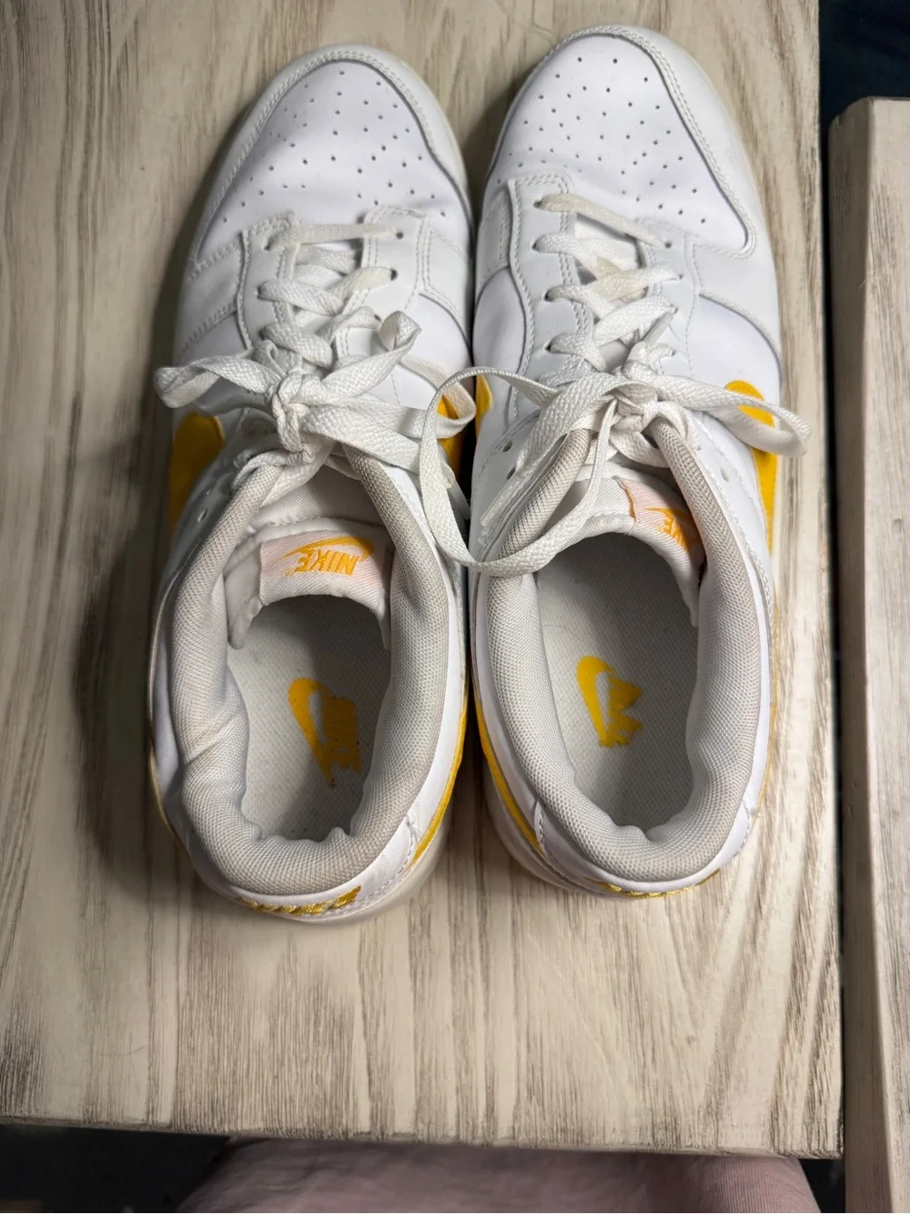 Nike Dunk Low White Opti Yellow DV0831-110 Men’s Size 13 Sneakers